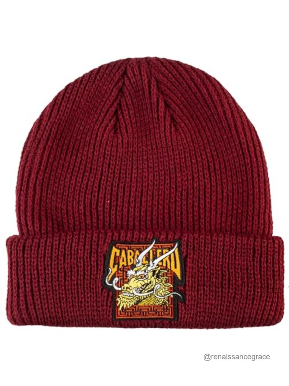 Powell Peralta Steve Caballero Dragon Beanie Chunky Knit Pull-On